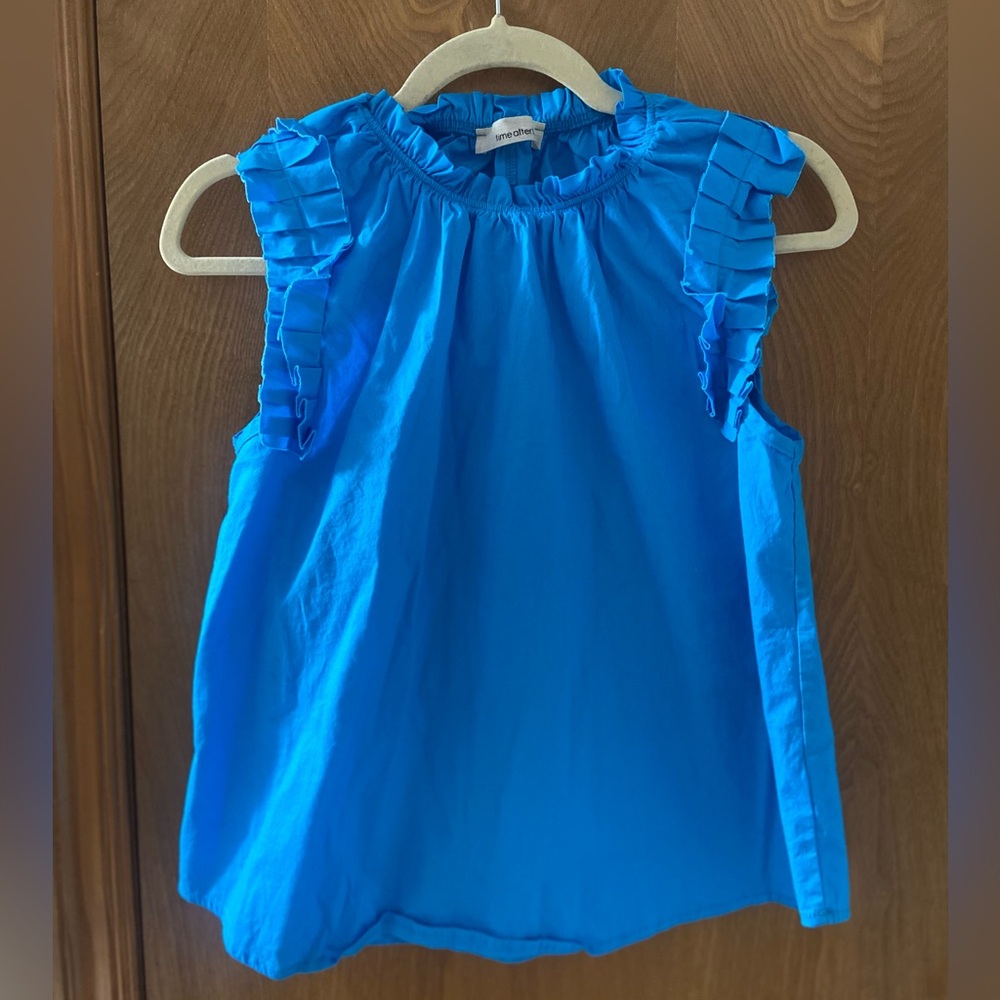 HOC Winter sleeve turquoise tank, size small